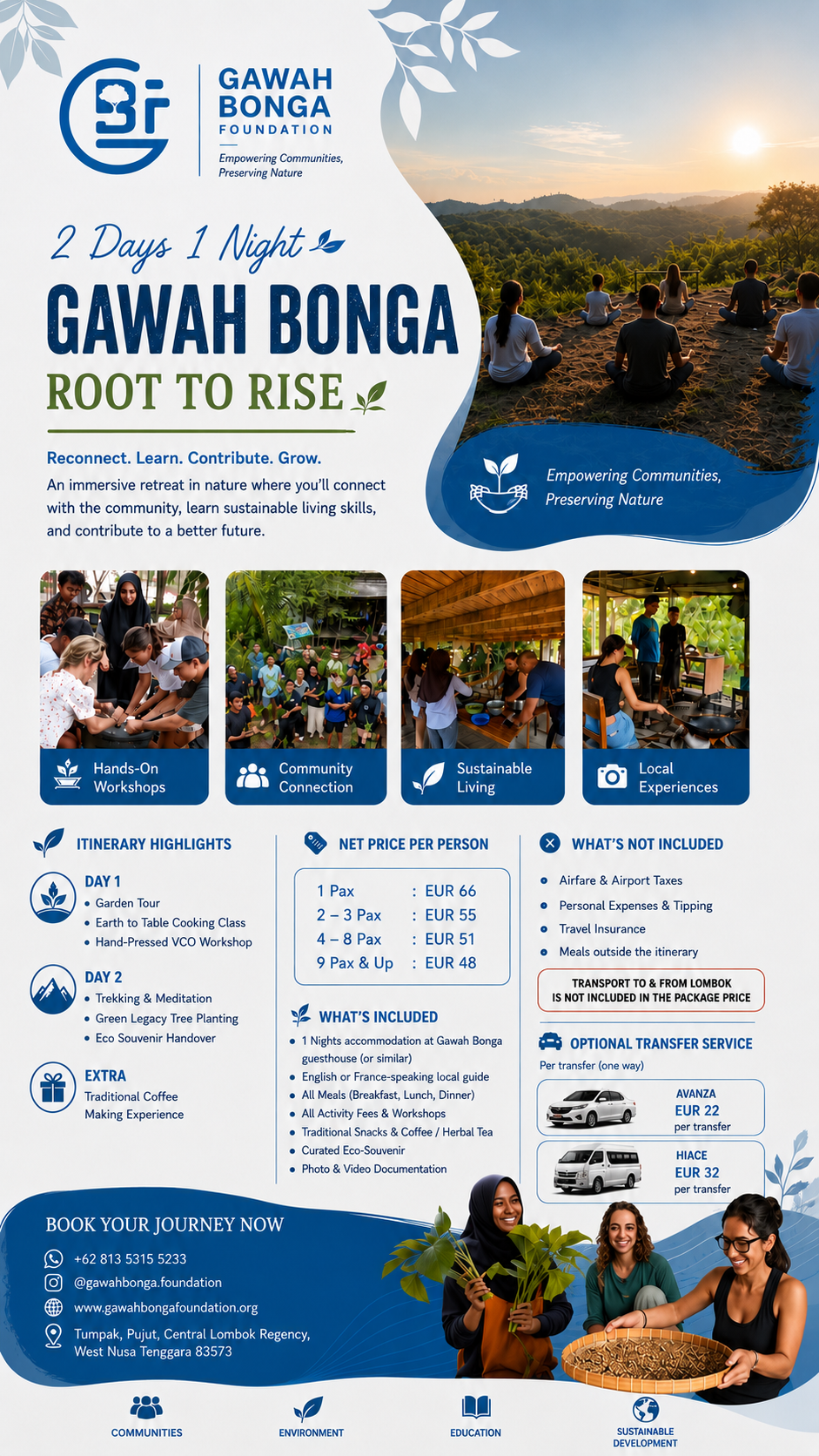 Forest Healing Retreat 2 Days 1 Night flyer